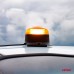Lampa ostrzegawcza błyskowa mini kogut 18 LED magnes R65 R10 12V 24V W21ml AMIO-02924