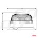 Lampa ostrzegawcza błyskowa mini kogut 18 LED śruby R65 R10 12V 24V W213b AMIO-02926