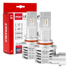Żarówki samochodowe LED seria X1 HB3 9005/HIR1 9011/H10 6500K Canbus AMIO-02968