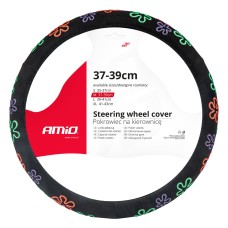 Pokrowiec nakładka na kierownicę samochodową M 37-39cm SWC-46-M AMIO-02987