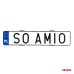 Uchwyt mocowanie tablicy rejestracyjnej AMIO-03181