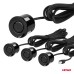 Czujniki parkowania cofania czarne LED 3D AMIO-03185
