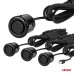 Czujniki parkowania cofania czarne LED 3D GOLD 18mm AMIO-03186