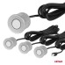 Czujniki parkowania cofania srebrne LED 3D AMIO-03187