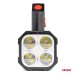 Latarka akumulatorowa 4LED + COB 1200mAh AMIO-03273