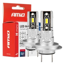 Żarówki samochodowe LED seria H-mini H7 H18 6500K Canbus AMIO-03332