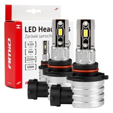 Żarówki samochodowe LED seria H-mini HB3 9005/HIR1 9011/H10 6500K Canbus AMIO-03334