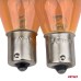 Żarówki halogenowe PY21W BAU15S 12V POMARAŃCZOWE 2szt. blister AMIO-03352