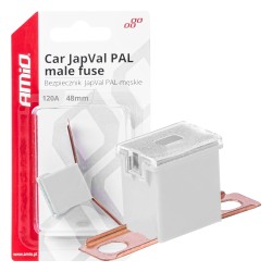 Bezpiecznik samochodowy JAPVAL PAL męski 48mm 120A AMIO-03425