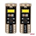 Żarówki LED CANBUS T10e W5W 3x2055 SMD White 12V 24V AMIO-03720