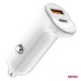 Ładowarka samochodowa USB-A+ USB-C 20W AMIO-03875