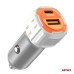 Ładowarka samochodowa USB-A+ USB-C 20W AMIO-03882