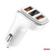 Ładowarka samochodowa 2x USB-A + woltomierz 3.1A AMIO-03887