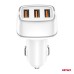 Ładowarka samochodowa 2x USB-A + USB-C 32W AMIO-03890