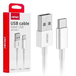 Kabel do ładowania USB-A - USB-C 2A 200cm FullLINK AMIO-03894 Kabel do ładowania USB-A - USB-C 2A 200cm FullLINK AMIO-03894
