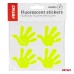 Naklejki fluorescencyjne odblaskowe ostrzegawcze dla dzieci łapki AMIO-03942