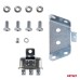 Klakson sygnał dźwiękowy komplet 2 szt. czerwone 125 mm 12V AMIO-04075