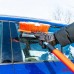 Szczotka zmiotka skrobaczka do szyb śniegu lodu teleskopowa ze ściągaczką wody 98-134 cm AMIO-04147