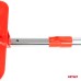 Wysuwana łopata do śniegu odśnieżania z aluminiowym ostrzem 71-91cm AMIO-04151