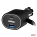 Szybka ładowarka samochodowa ze zwijanym kablem 50W PD30W PD20W + QC3.0 USB-A USB-C AMIO-04176