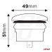 Ładowarka samochodowa z gniazdami USB wodoodporna w kształcie łódki 2x USB 12V 24V AMIO-04228