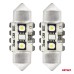 Żarówki LED CANBUS Festoon C5W 2SMD 3838 31mm White 12V 24V AMIO-04247