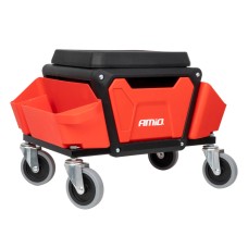 Krzesło warsztatowe na kółkach ze schowkiem na narzędzia 150kg AMIO-04268