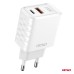 Ładowarka sieciowa Quick Charge GaN 38W USB-A + USB-C AMIO-04287