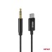 Kabel audio USB-C na AUX Mini Jack 3.5mm 1m AMIO-04294