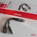 Adpater rozgałęźnik USB-C na USB-C + Mini Jack 3.5mm 10cm AMIO-04295