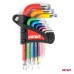 Klucze TORX krótkie zestaw 9 szt. S2 AMIO-04300