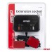 Rozdzielacz gniazda zapalniczki z ładowarką 1x USB-A 1x USB-C QC4.0 12V 24V 120W 80cm AMIO-04365