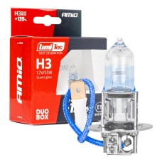 Żarówki halogenowe H3 12V 55W LumiTec NEXT GENERATION +135% DUO AMIO-04403