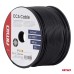 Przewód jednożyłowy czarny Cable CCA 1x1mm2 100m 5A 12/230V AMIO-04454