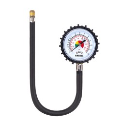Ciśnieniomierz analogowy manometr z wężem 30cm 12 bar AMIO-04468