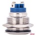 Włącznik płaski okrągły stalowy ON/OFF 19mm 5A 12/230V AMIO-04474
