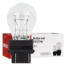 Żarówki halogenowe P27/7W 12V 27/7W W2.5X16q 10szt. AMIO-04513