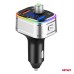 Transmiter samochodowy FM 2×USB-A 1×USB-C microSD 12V 24V AMIO-04652