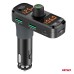 Transmiter samochodowy FM 2×USB-A 1×USB-C mircoSD 12V 24V AMIO-04653