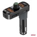 Transmiter samochodowy FM 2×USB-A 1×USB-C mircoSD 12V 24V AMIO-04653