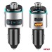 Transmiter samochodowy FM 2×USB-A microSD 12V 24V AMIO-04654