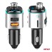 Transmiter samochodowy FM 2×USB-A microSD 12V 24V AMIO-04654