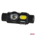 Latarka czołowa akumulatorowa z czujnikiem ruchu XPG+COB 1200mAh (BATT) AMIO-04662
