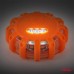 Samochodowa lampa awaryjna akumulatorowa z funkcją latarki LED 12SMD+3SMD 650mAh (BATT) czerwona AMIO-04673