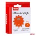 Samochodowa lampa awaryjna akumulatorowa z funkcją latarki LED 12SMD+3SMD 650mAh (BATT) czerwona AMIO-04673