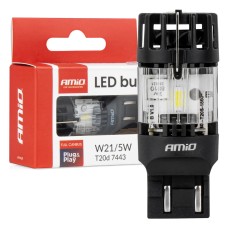 Żarówka LED LumiTec T20D 7443 W21/5W 12V FULL CANBUS biała AMIO-04687