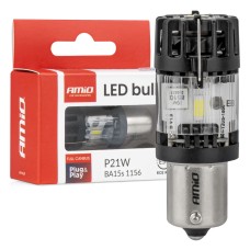 Żarówka LED LumiTec BA15S P21W 12V FULL CANBUS biała AMIO-04688