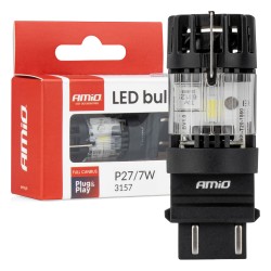 Żarówka LED LumiTec 3157 P27/7W 12V FULL CANBUS biała AMIO-04691