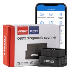 Skaner tester interfejs diagnostyczny AMiO ELM327 OBD2 BT PIC25K80 DC24K AMIO-04731