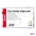 Zestaw spinek i kołków samochodowych średni 200szt. AMIO-04739
